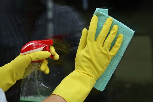 Person reviewing a carpet cleaning complaint record