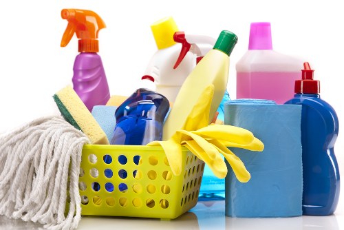 Staff preparing reusable materials for charity donation and recycling