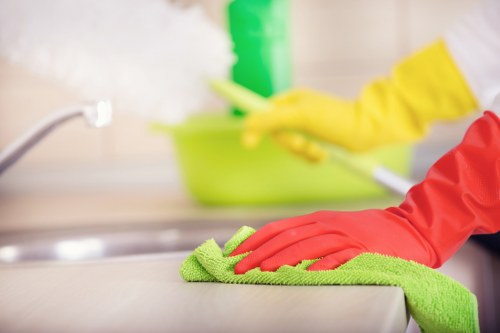 Sustainable carpet cleaning operations with waste separation and greener transport